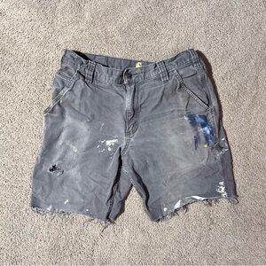 Carhartt distressed cut off shorts